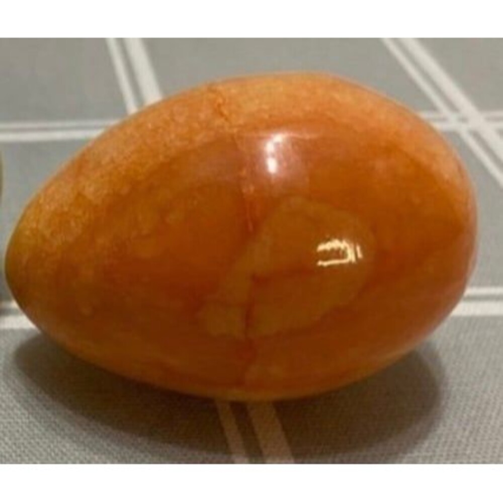 Vintage Alabaster Italian Egg Decor Easter Marble Stone Onyx Polished